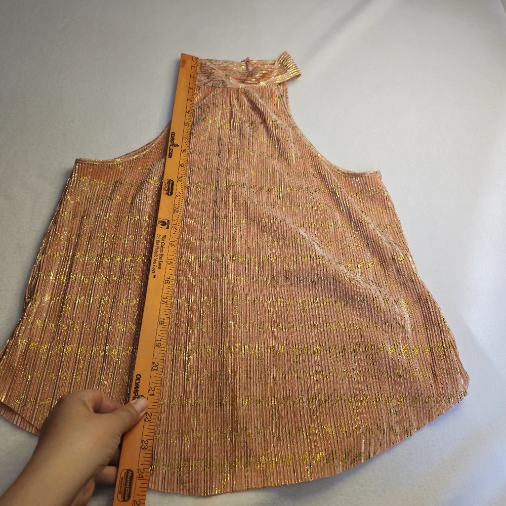 Pleated Anthropology halter top Size XS
